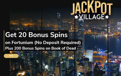 jackpot village bonus code